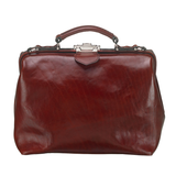 Leren damestas - Dr. Apple - Kastanje