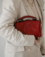 Leren damestas - Miss Doctor - Kastanje