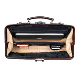 Leather Laptop Bag - The Classic - Dark Brown