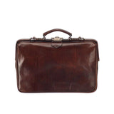 Leather Laptop Bag - The Classic - Dark Brown