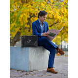 Leren Aktetas - The Walker - Zwart