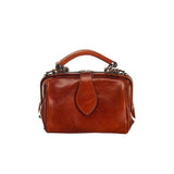 Leren damestas - Miss Doctor - Kastanje