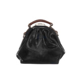 Leren damestas - The Galore - Zwart en donkerbruin