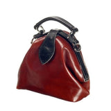 Leren damestas – The Vesper – Kastanje/Zwart