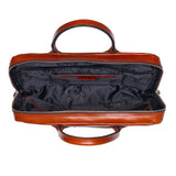Leren laptoptas - The Windsor - Cognac