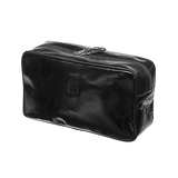 Leren toilettas - Zwart