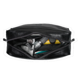 Leren toilettas - Zwart