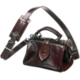 Leather ladies bag - Miss Doctor - Dark brown