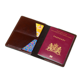 Leren paspoorthouder - The Holder - Donkerbruin