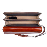 Leather Briefcase - The Jones - Cognac