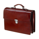 Leather Briefcase - The Jones - Chestnut