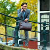 Leren Laptoptas - The Classic - Zwart