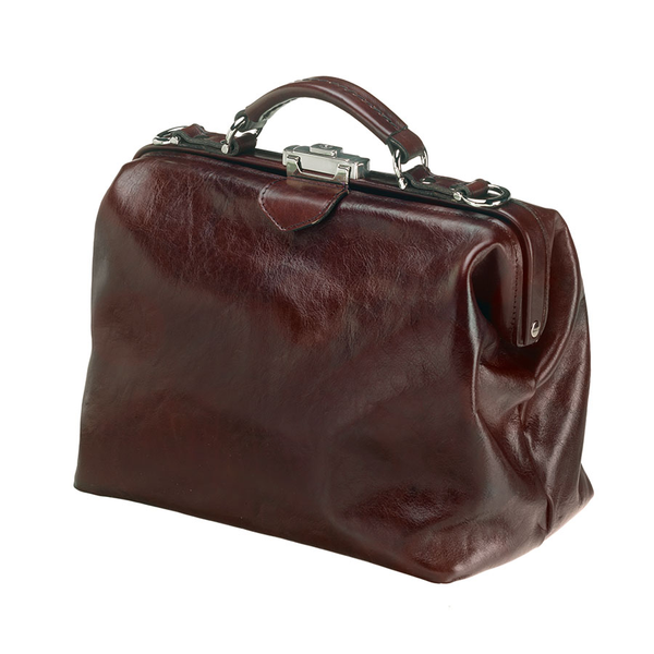 Leather ladies bag - Dr. Apple - Dark Brown