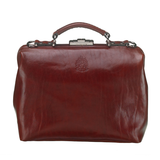 Leather ladies bag - Dr. Apple - Chestnut