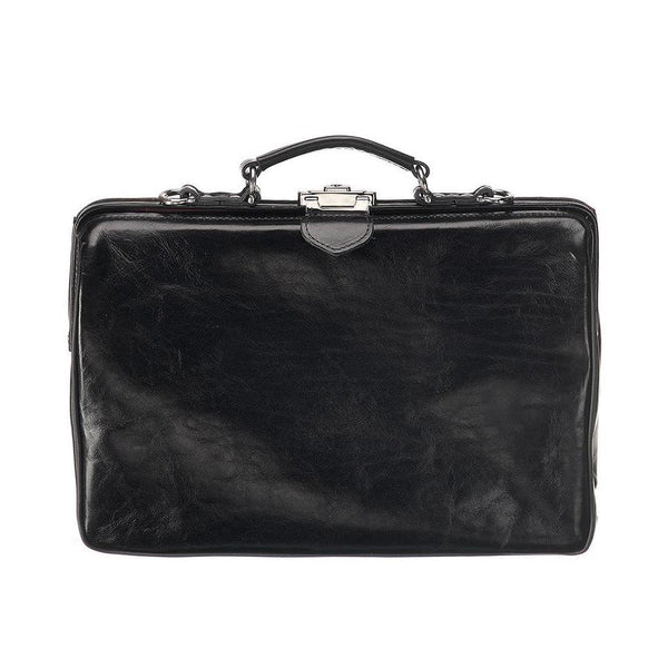 Leather Laptop Bag - The Classic - Black