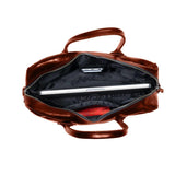 Leather Laptop Bag - The Sleeve Plus - Cognac