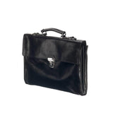 Leather Briefcase - The Walker - Black