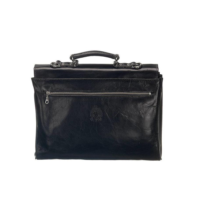 Leather Briefcase - The Walker - Black