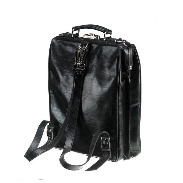 Leather Backpack - The Sky - Black