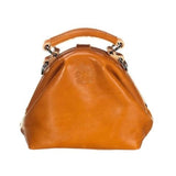 Leather ladies bag – The Vesper – Camel