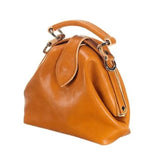 Leather ladies bag – The Vesper – Camel