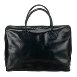 Leather laptop bag - The Windsor - Black