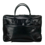 Leather laptop bag - The Windsor - Black