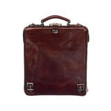 Leather Backpack - On The Bag - Dark Brown