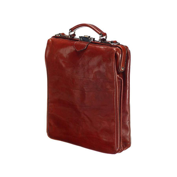 Leather Backpack - On The Bag - Chestnut