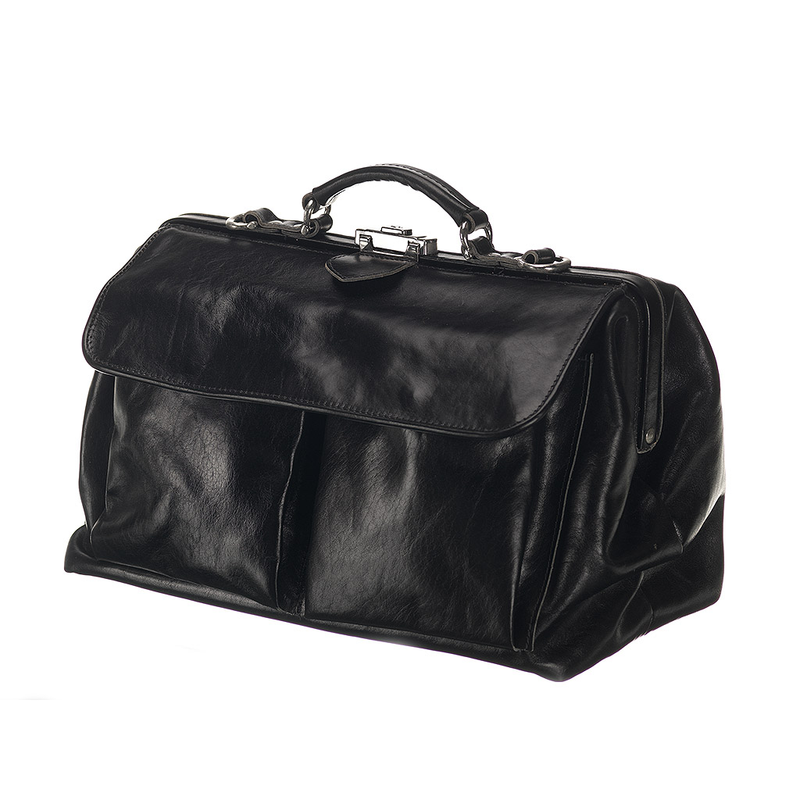Leather Doctor's Bag -The Doctor - Black