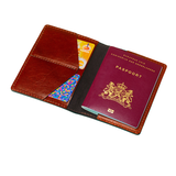 Leather Passport Holder - The Holder - Chestnut