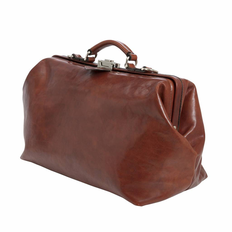 Leather Doctor's Bag - The Doctor - Without front pockets - Dark brown - 554